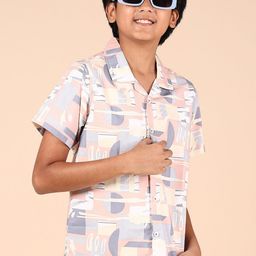 V-Mart Boys Floral Opaque Printed Casual Shirt-image-50