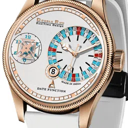 DOUBLERUN Unisex Dial & Bracelet Style Straps Analogue Chronograph Watch H05N19039 image 4