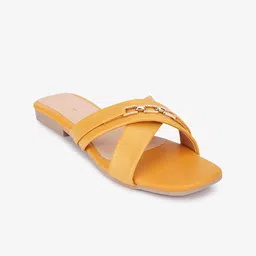 Mast & Harbour Women Colourblocked Open Toe Flats-picture-26