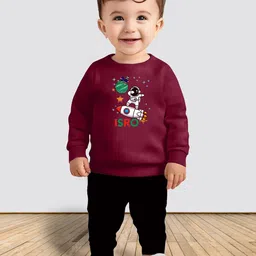 MITANSH Kids Printed Sweatshirt With Trousers-20