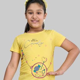 ZUNIORS SSC Kids-Unisex Yellow Cotton Printed Tshirts-image-84
