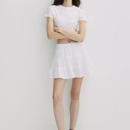 H&M Women Flared Tiered Cotton Skirt-image-39