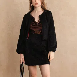 RAREISM Fit & Flare Mini Dress With Jacket-image-12