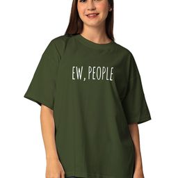 STATUS MANTRA Women Typography Printed Bio Finish Raw Edge T-shirt-image-84