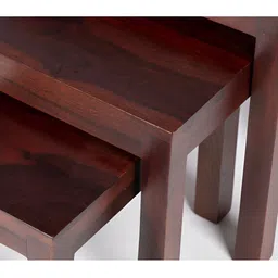 Ikiriya Set Of 3 Red Nesting Table image 3