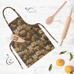 ArtzFolio Brown Printed Waterproof Aprons-50
