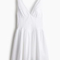 H&M Flared-Skirt Cotton Dress-picture-41