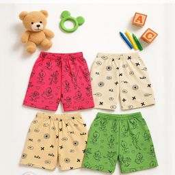 CORTICA Unisex Kids Pack Of 4 Shorts-image-69