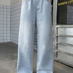 LULU & SKY Girls Straight Fit High-Rise No Fade Jeans-picture-26