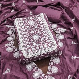 Panzora Embroidered Unstitched Dress Material-image-57