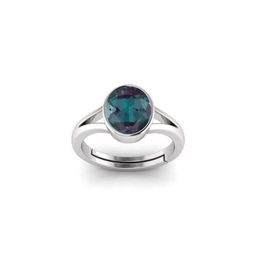 todani jems 10.25 Ratti Silver Plated Adjustable Color Changing Exotic Alexandrite Gemstone-picture-37