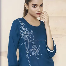 SHREE LAXMINARAYAN EXPORT Women Embroidered Straight Kurta-picture-55