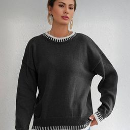 Blooming Tales Women Colourblocked Pullover Sweater-picture-44