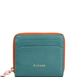 SILVIANO Unisex Textured Leather Zip Around Wallet-picture-43
