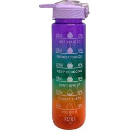 SuperGeneriX Purple & Green Single Plastic Printed Water Bottle-image-87
