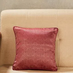 Fabindia Jalsa Banarsi Maroon & Gold Toned Printed Woven Cotton Silk Square Cushion Cover-picture-44