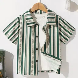 BAESD Boys Standard Multi Stripes Printed Casual Shirt-image-99