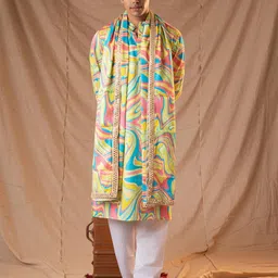 5 Stitch Men Quirky Printed Kurta-30
