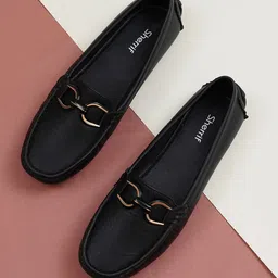 Sherrif Shoes Women Textured Driving Shoes-82