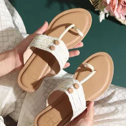 GLAM STORY Women One Toe Flats-image-84