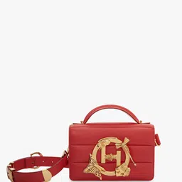 Outhouse Textured Leather Structured Satchel with Quilted-14