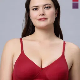 In Care Women Pack of 2 Full Coverage Non Padded and Non-Wired seamless cups T-shirt Bra-picture-42