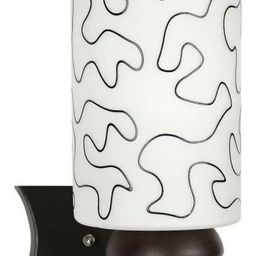 Somil Premium Designer Glass Wall / Night Lamp Elegant & Stylish Dcor Accent for Modern Interiors, color- Black, White, Size:- 16.5 X 24 X 27 CM-image-62