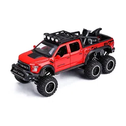 UKAXA Kids Metal Die Cast Raptor Pullback Openable Door Toy Car With Light & Music-23