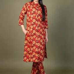 EKISHA Printed Pure Cotton Tunic With Trousers Co-Ords-picture-33