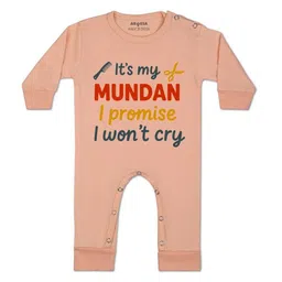 arvesa I Promise I wont Cry Printed Baby Rompers-picture-41