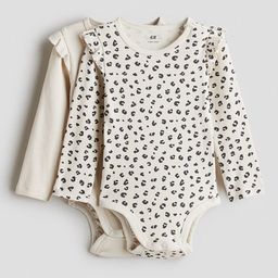 H&M Boys 2-Pack Long-Sleeved Bodysuits-picture-23