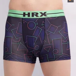 HRX by Hrithik Roshan Pack Of2 Printed Breathability Trunks HTO-PV-Print-110-111-S-picture-22