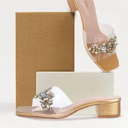 Anouk Embellished Block Heel Open Toe Sandals-0
