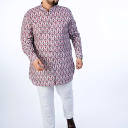UNSIZED Men Paisley Printed Thread Work Kurta-picture-11