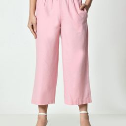 BAESD Women Straight Cotton Palazzos-image-94