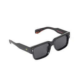 HAMILTANO WINSTON Men Black Lens & Black Wayfarer Sunglasses with-15
