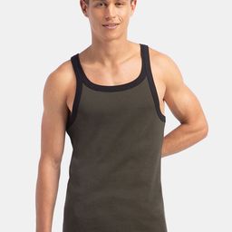 Jockey Men Super Combed Cotton Ribbed Sleeveless Square Neck Gym Vest US27-0105-OL-BL-image-65
