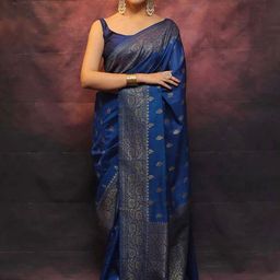 SHOP DROP Ethnic Motifs Zari Pure Chiffon Jamdani Saree-46