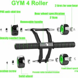modinity Ab Roller 4 Wheel Abs Carver for Abdominal and Stomach Exercise Training Ab Exerciser image 3