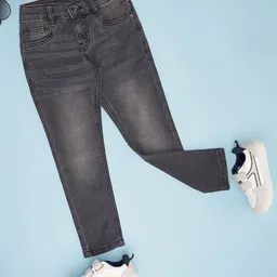 Pantaloons Junior Boys Low Distress Light Fade Jeans-image-44