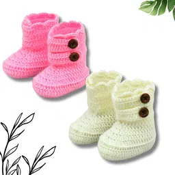 FUNKRAFTS Girls Pure Wool Booties-21