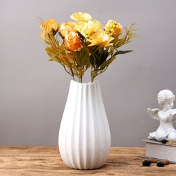 Myntra Elegant Homes Yellow 2 Pieces Rose Artificial Flower-image-90