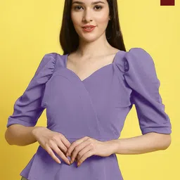 Metronaut Women Pack Of 2 Sweetheart Neck Crop Top-image-98