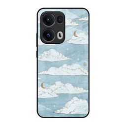 QRIOH Printed Oppo Reno13 Pro 5G Celestial Dreamscape Glass Back Case Mobile Accessories-image-65