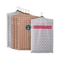 Aura Brown Set of 6 Regular Multi-Utility Organisers-42