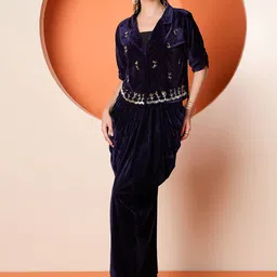 Antheaa Embellished Top With Skirt Co-Ords-picture-56