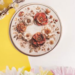 Myntra Elegant Homes Beige & Brown 4 Pieces Textured Table Placement-27