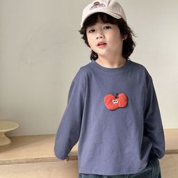 LULU & SKY Girls Printed High Neck Drop-Shoulder Sleeves Applique T-shirt-image-62