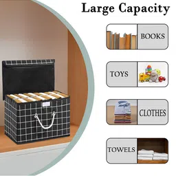 Kuber Industries Black Set of 5 Reusable Drawer Organiser Organisers image 4