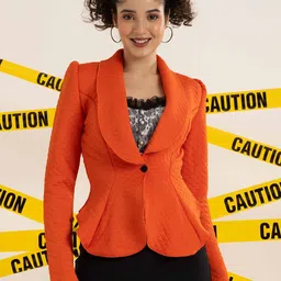 BAESD Notched Lapel Single Breasted Blazer-image-50